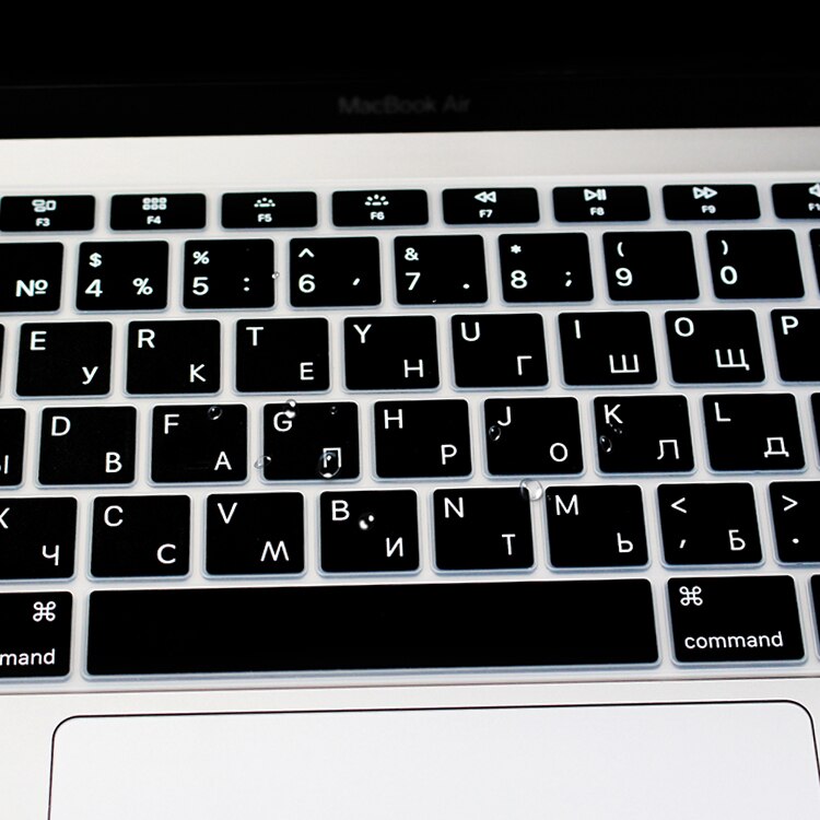 Russische Keyboard Cover Laptop Protector Voor Macbook Air 13 Inch Release A1932 Met Retina Display & Touch Id