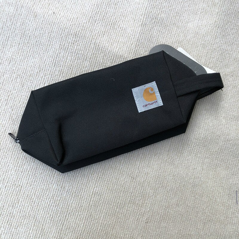 Cosmetische tas dames make-up tassen toiletartikelen organizer effen kleur dames opbergtas make-up tas benodigdheden reistas: Zwart