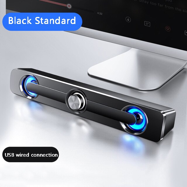 Bedrade Speaker Sound Bar Stereo Bass Subwoofer Audio Aux Speaker Surround Sound Bar Doos Voor Computer Tv Pc Laptop Speakers: JJ018071