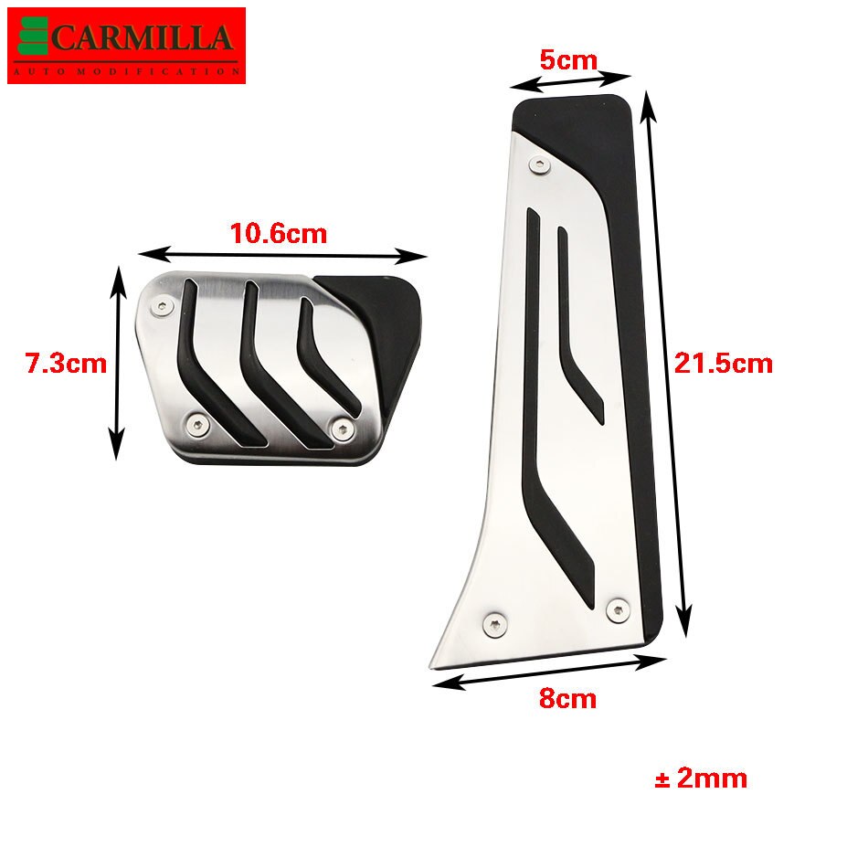 Accesorios para BMW X5 X6 F15 F16 E70 E71 E72 AT MT, Kit de Pedal automático, acelerador de acero inoxidable, pedales de freno de Gas