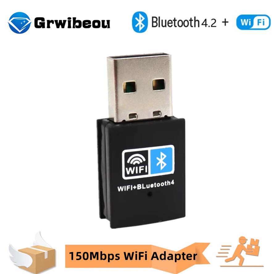 2 en 1 USB Wifi Bluetooth 150Mbps USB WiFi Bluetooth adaptador 2,4 Ghz transmisor receptor externo inalámbrico RTL8723BU WiFi Dongle