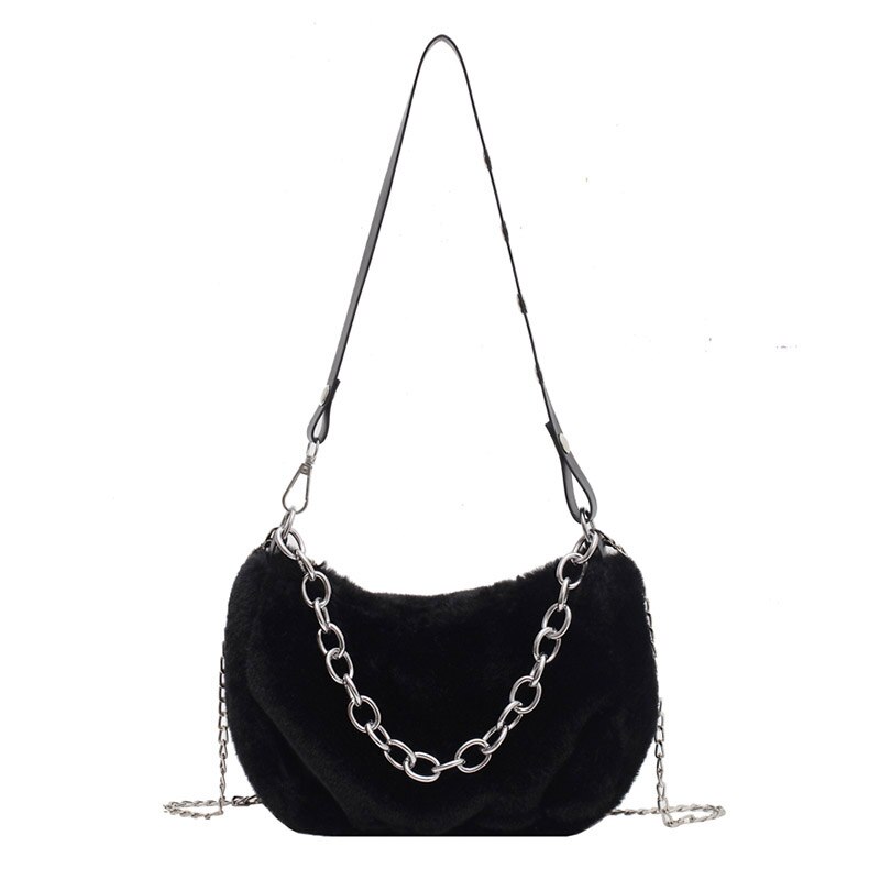 Korea Vintage Pluche Harajuku Ulzzang Messenger Bag Plezier Gothic Vrouwen Schoudertassen Hip Hop Punk Chic Vrouwen Shopper tassen
