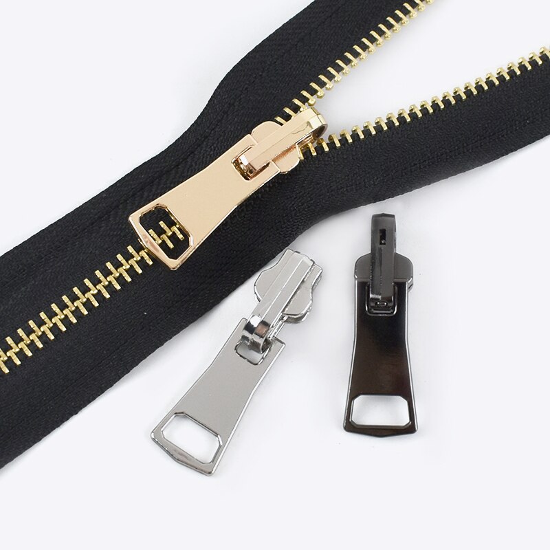 5pcs Double-sided Zipper Sliders for 5# 8# Metal Rotatable Zippers Puller Jackets Clothes Head Zip Repair Kit Sewing Accessories