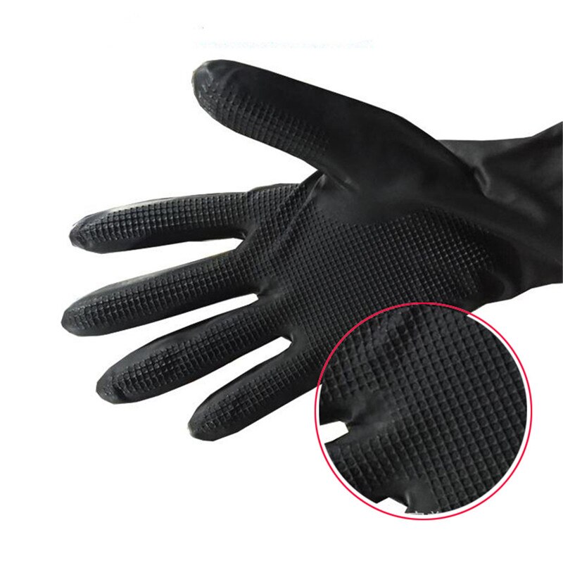 Guantes antideslizantes de peluquería para salones de belleza, guantes de goma gruesos para el cabello, guantes teñidos para el cabello, herramientas de duradero para cuidado del cabello 1 par