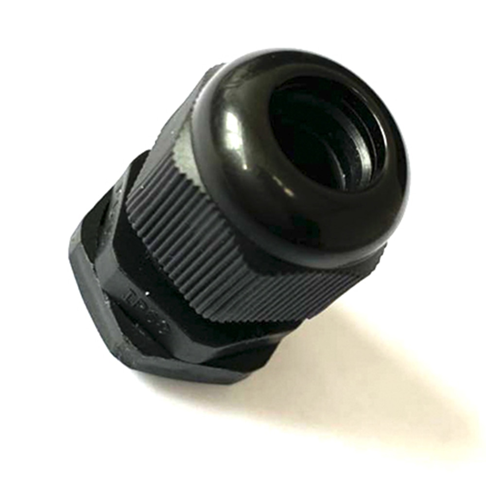 Waterdichte Gezamenlijke Nylon Plastic Connector Zwart IP68 PG7/PG9/PG11/PG13/PG16/PG19/PG21/PG25/PG29 Fit 3Mm Tot 25Mm Draad