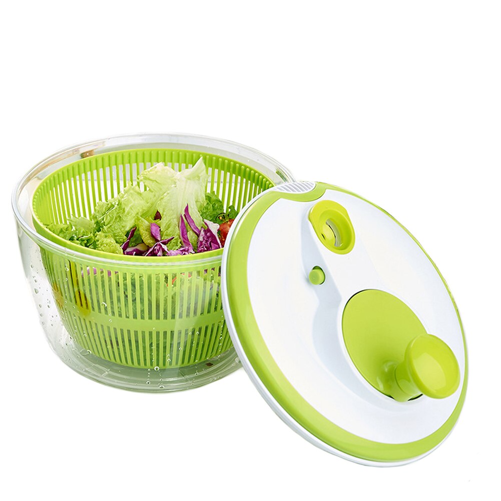 Máquina de secagem de armazenamento doméstico frutas desidratador manual lavagem frutas cesta limpa legumes secador salada spinner coador