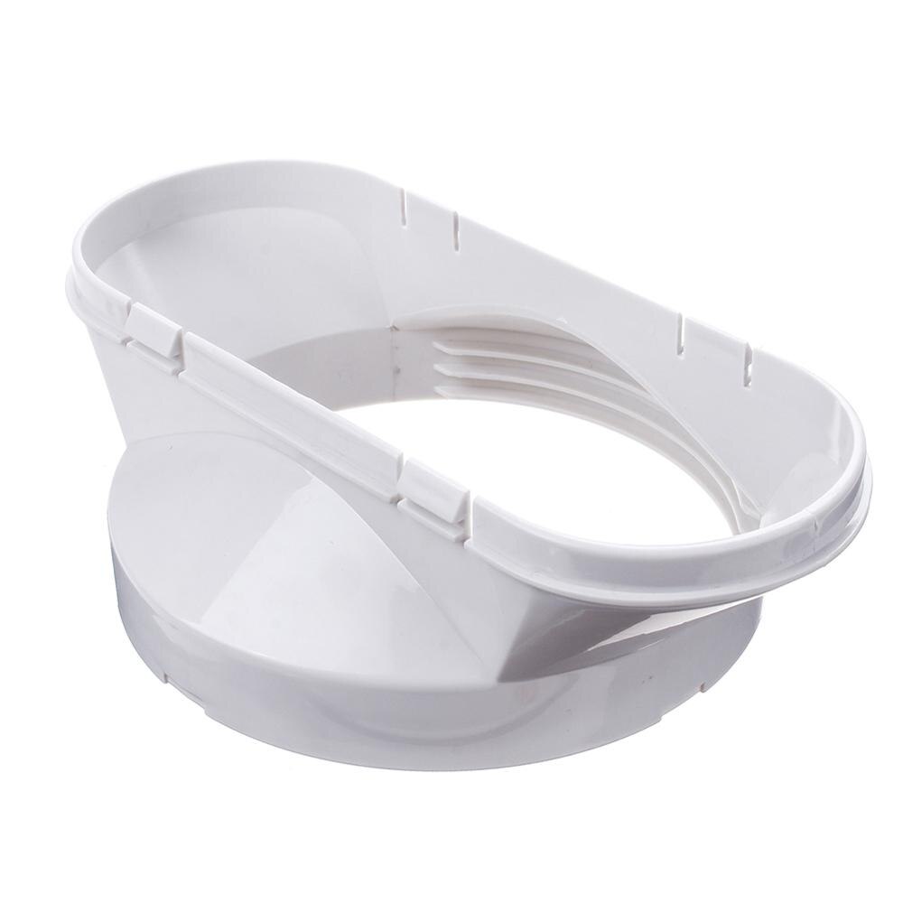 Adaptateur de climatiseur Mobile 13cm | Fenêtre blanche Durable en PVC, Mini climatiseur fendu pour pièces de rechange de climatiseur Portable