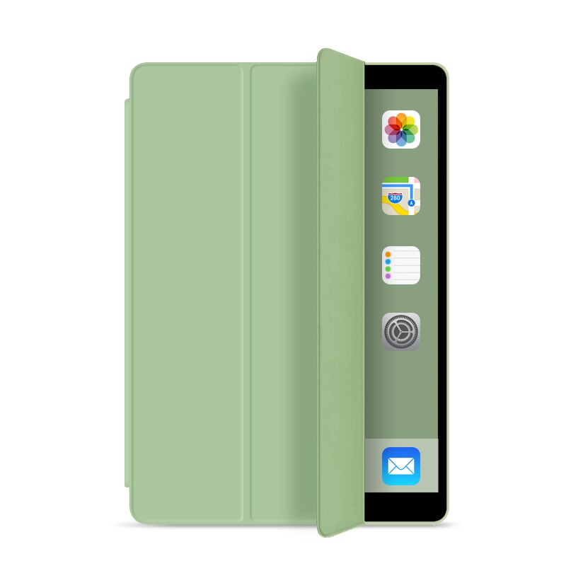 Case for iPad Air 3 10.5 Funda Slim Folding Stand Magnetic Auto Wake Sleep Silicone TPU Soft Smart Cover for iPad Air Case: Green