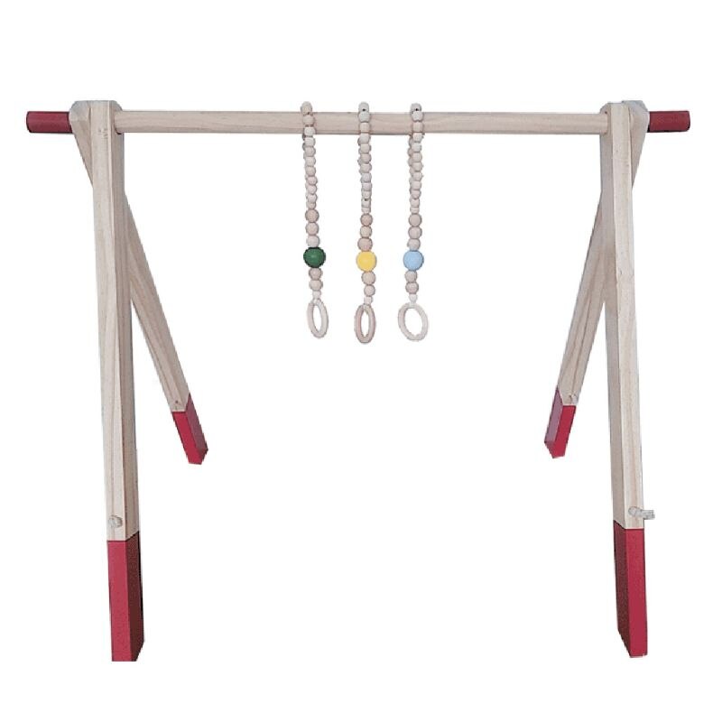 Ootdty 1Set Nordic Cartoon Baby Houten Gym Fitness Frame Rack Opknoping Hanger Speelgoed Kit Peuter Infant Kamer Decoraties: B