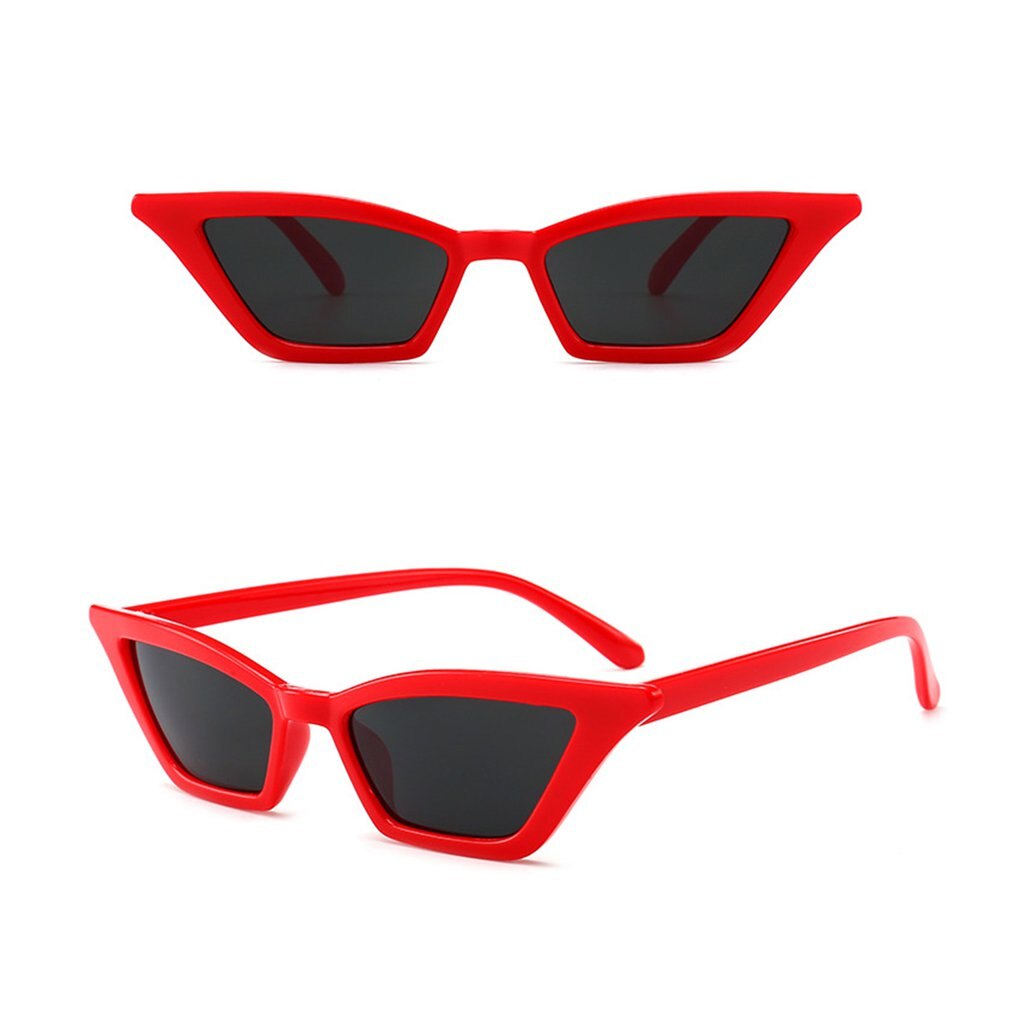 Gafas de sol Retro estrecha y puntiagudas para mujer, anteojos de sol polarizados estilo Ojo de gato, con tintado