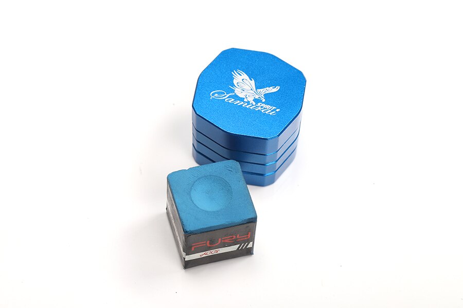 Koreaanse Magnetische Biljart Krijthouder Pool Biljart Accessoires Snooker Krijt Houder Duurzaamheid Professionele China: Blue with 1 chalk