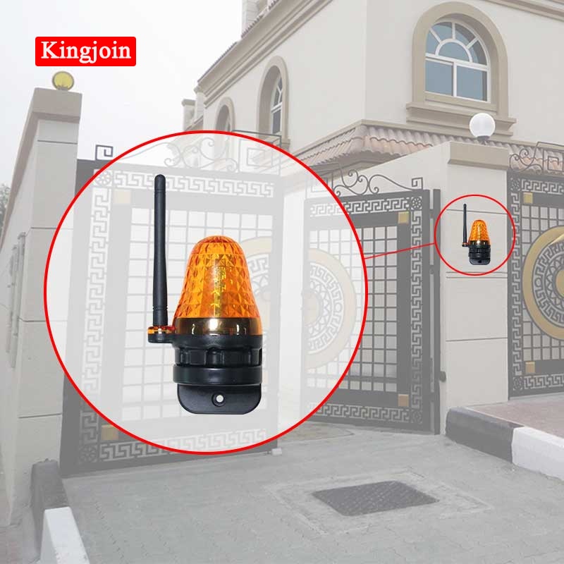 Universal 12v 220v udendørs led signal alarm lys strobe blinkende nødadvarselslampe vægbeslag til automatisk portåbner