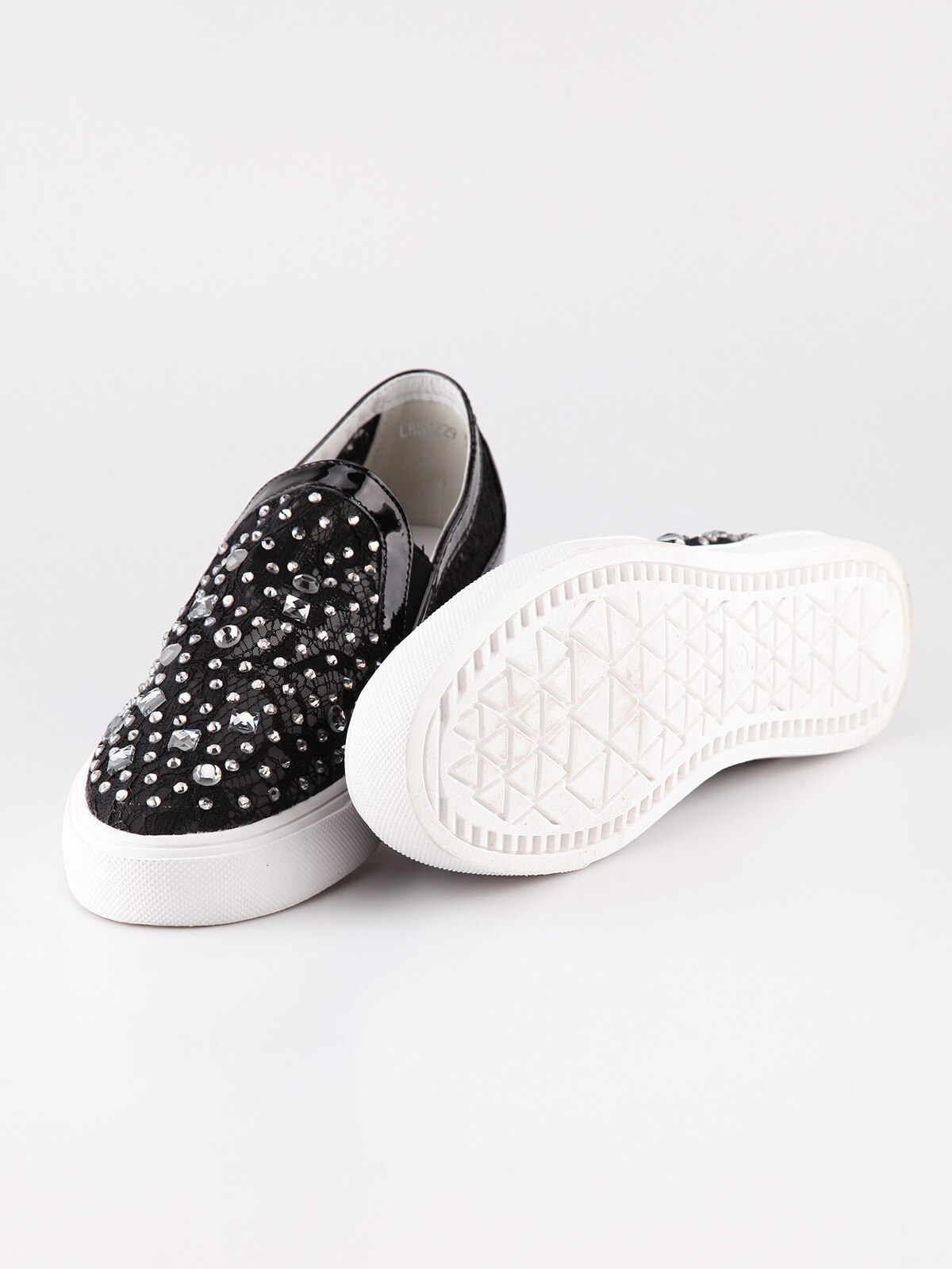 Zapatillas de deporte con diamantes de imitación