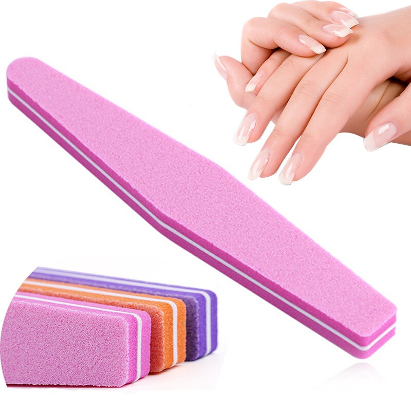 Nail File Nail Buffer 100/180 Sandpaper Nails Sanding Blocks Grinding Polishing Pedicure Manicure Care Nail Tools