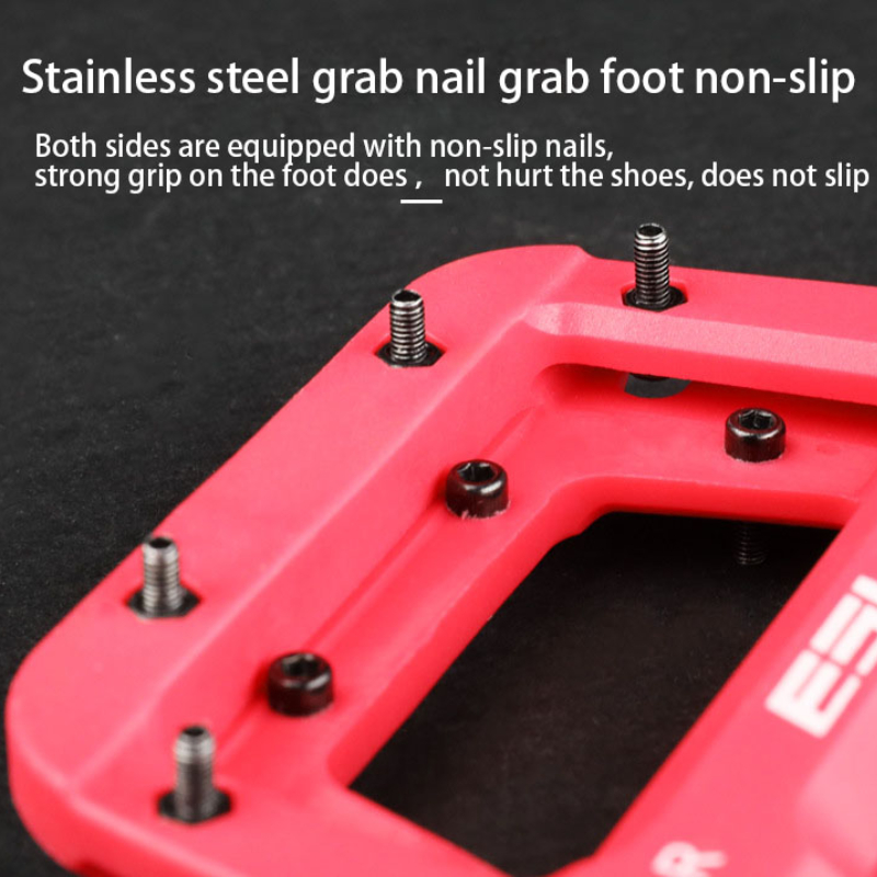 ESLNF UBicycle Pedals Bike Ultralight Seal Bearings Cycling Nylon Road bmx Mtb Pedals Flat Platform Bicycle Parts Accessories