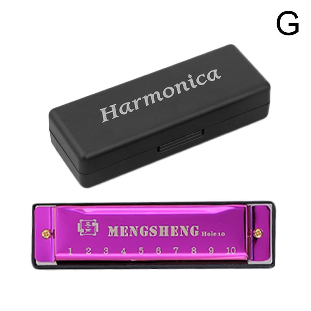10 Holes For Rock Country Folk Jazz Melodica Swan Diatonic Mouth Organ Blues Instrument Music Woodwind Harmonica Harp W1G0: G