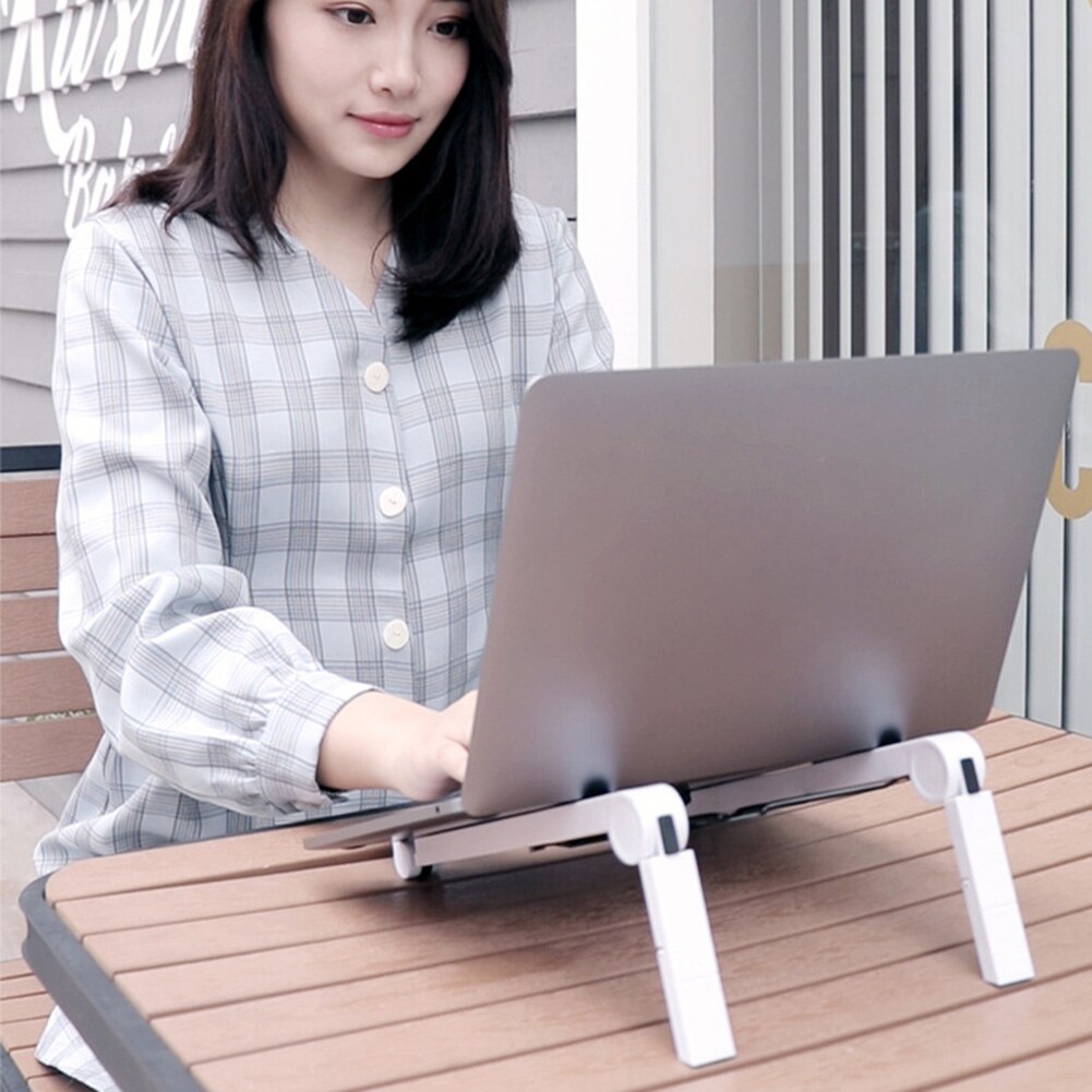 Foldable Laptop Tablet Stand With Cooling Fan Heat Dissipation Notebook Holder Pro Macbook Air Cooler Stand For Desktop