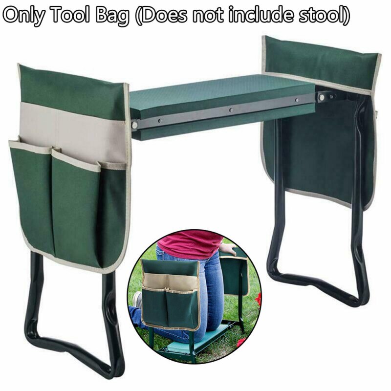 Bolsa de herramientas de jardín, bolsa de depósito de herramientas de jardín, bolsa de herramientas portátil para taburete de rodilla, herramientas de jardinería, bolsa de almacenamiento
