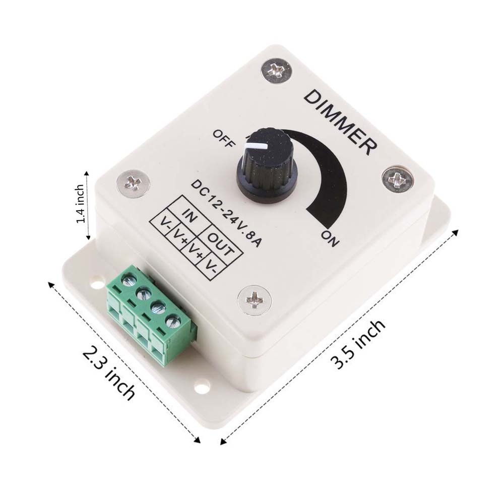 Pwm Dimmen Controller Voor Led Verlichting Lint Strip 12-24 Volt (12 V-24 V) 8 Ampelectrical Dimmers Voor Thuis