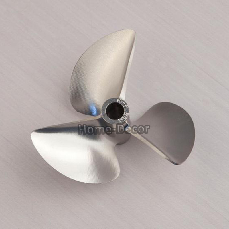 1 PCS 3.18 and 4 mm ID Aluminum Screw Propeller For DIY Boat Model Windstick Reverse Propeller