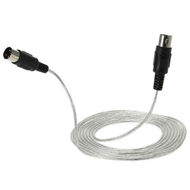 9.8FT Midi Male to Male DIN 5-Pin Music Instrument Extension Cable Connector: Default Title