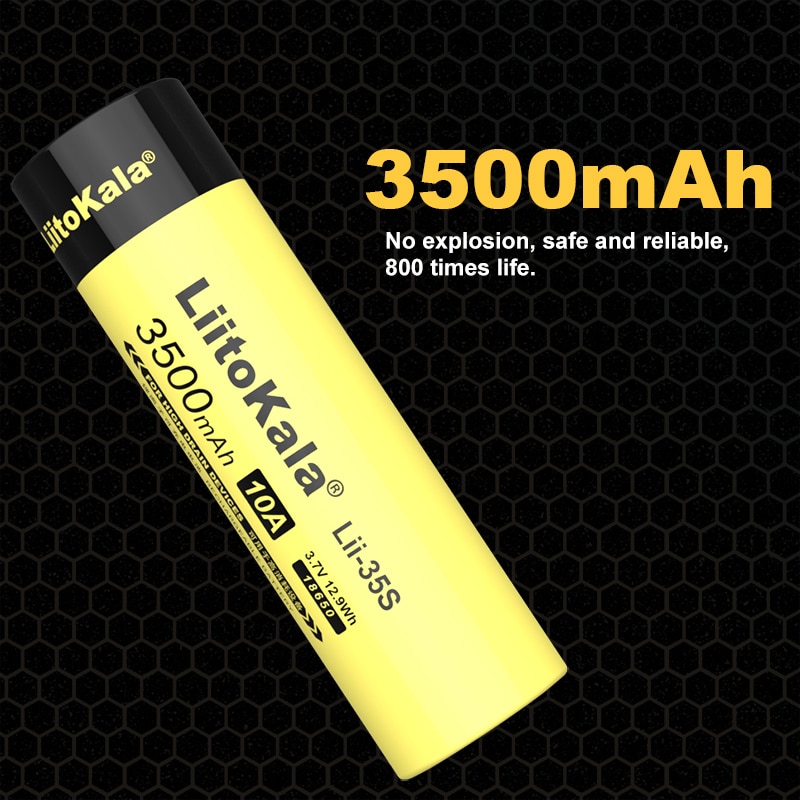 10-40 Pcs Liitokala Lii-35S 18650 Battery3.7V Li-Ion 3500 Mah Lithium Batterij Voor Led Zaklamp