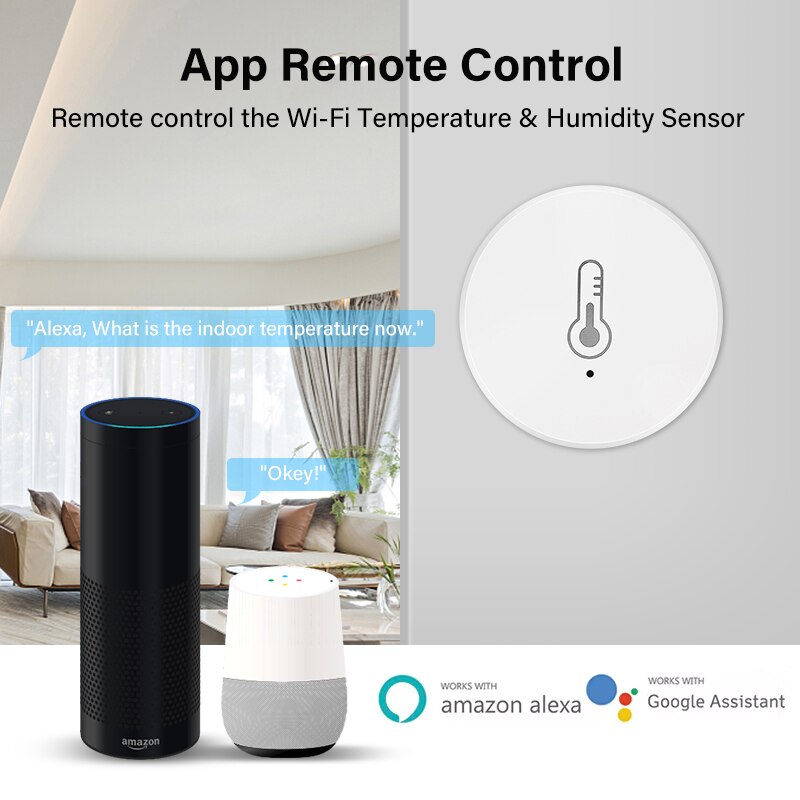 Aubess Tuya ZigBee Drahtlose Temperatur Feuchtigkeit Sensor Batterie angetrieben Clever Heimat Kontrolle Temperatur Feuchtigkeit Clever Leben