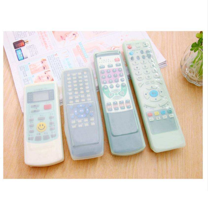 Silicone Remote Control Cover Transparent TV Remote Control Case Air Conditioning Dust Protective Case Waterproof Storage Bag