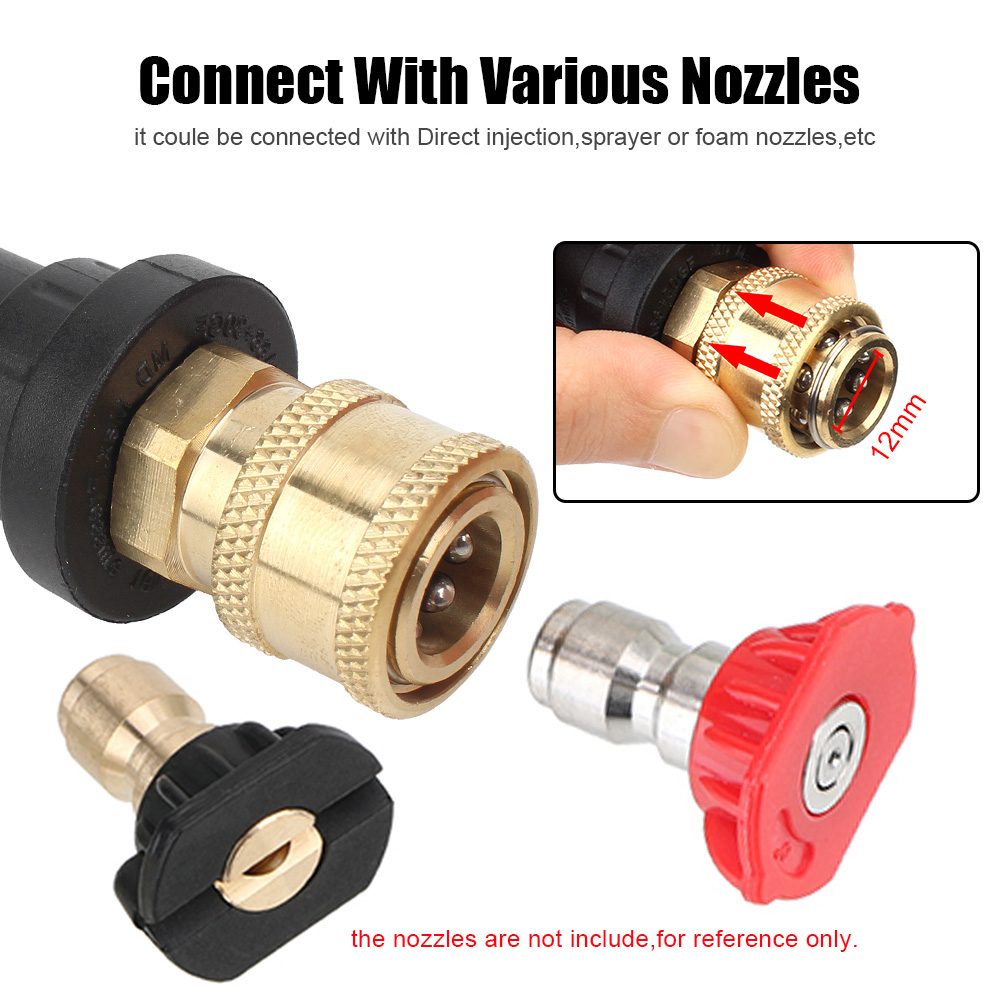 Schnitts telle für Karcher k k2 k3 k4 k5 k6 k7 Hochdruck reinigungs pistolen anschluss 12mm/0,47 "Schnell adapter Schaum topf