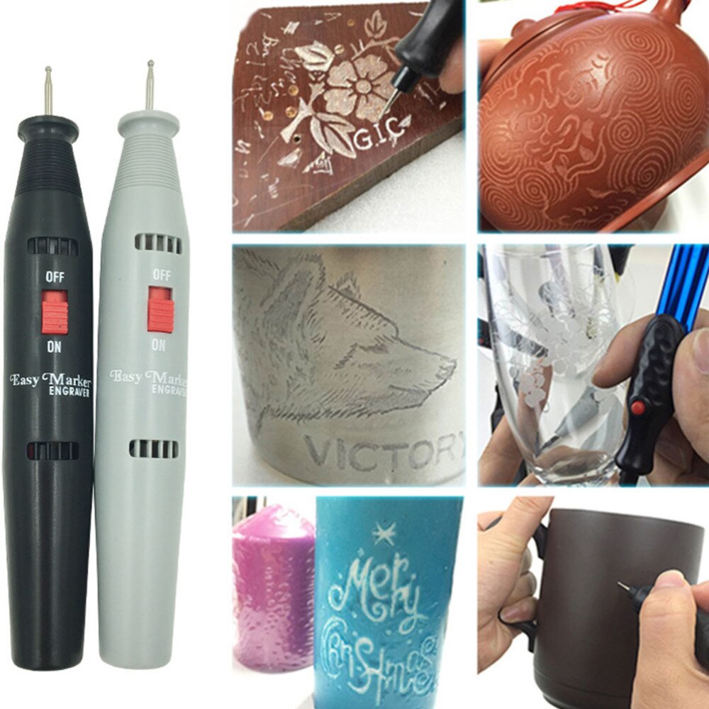 1pc graveerpennen staal hout elektrisch veelzijdig glas snijpen graveerpen graveerpen graveur