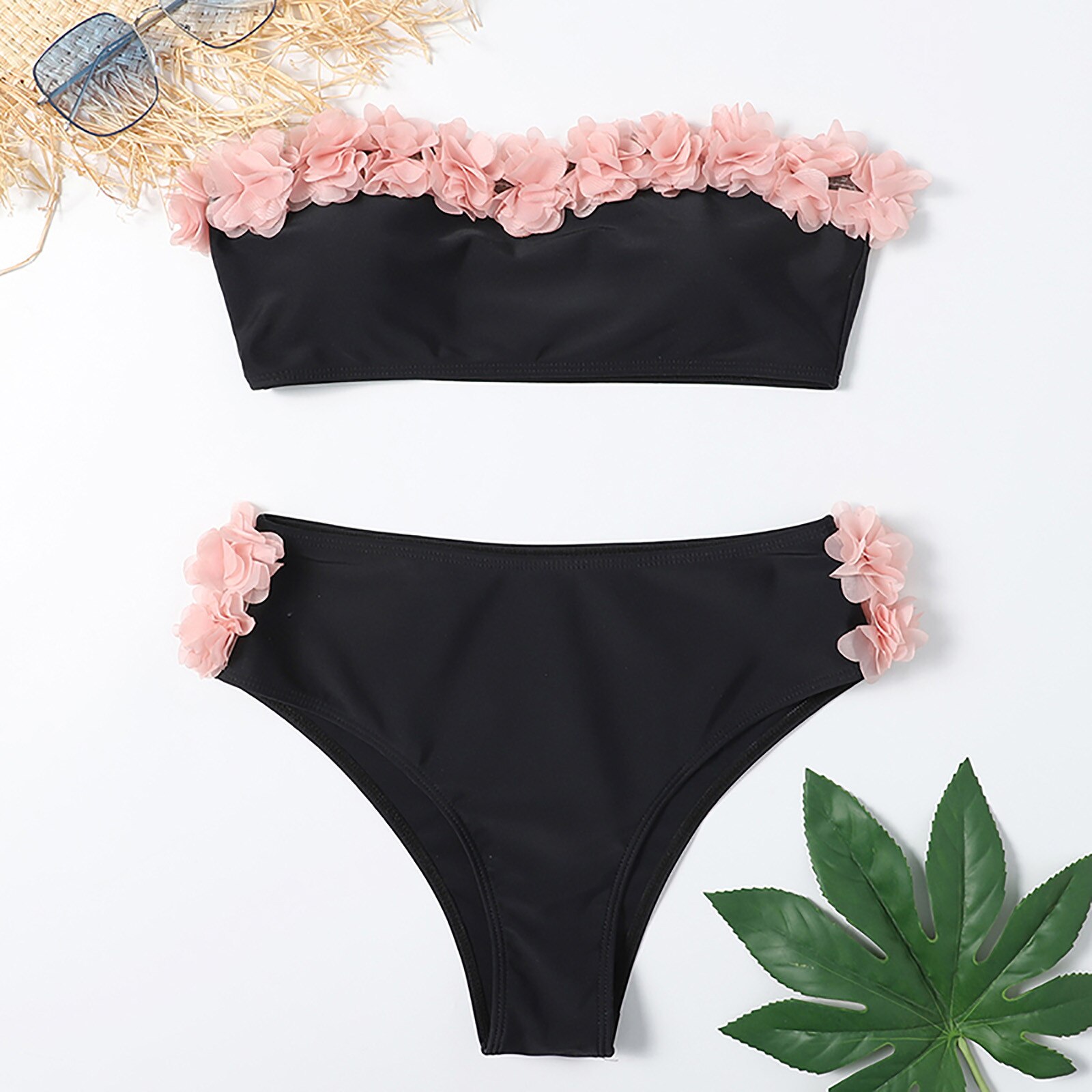 40 # kobiety seksowny zasznurować bikini wysokiej piersi dwuczęściowy strój kąpielowy Monokini wyściełane brazylijskie stroje kąpielowe bikini bez ramiączek меженские