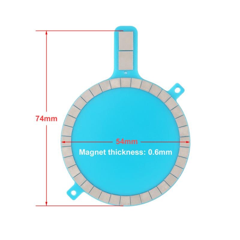 1 pc secure phone case strong magnetic snap closure for iphone 12 pro/huawei/samsung wireless charging magnet for back cover: Default Title