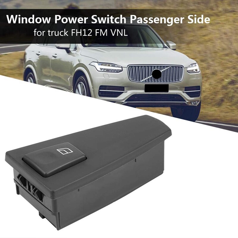 Bouton interrupteur de commande de fenêtre électrique côté passager, pour Volvo camion FH12 FM VNL 20752919 21543901, 20752913