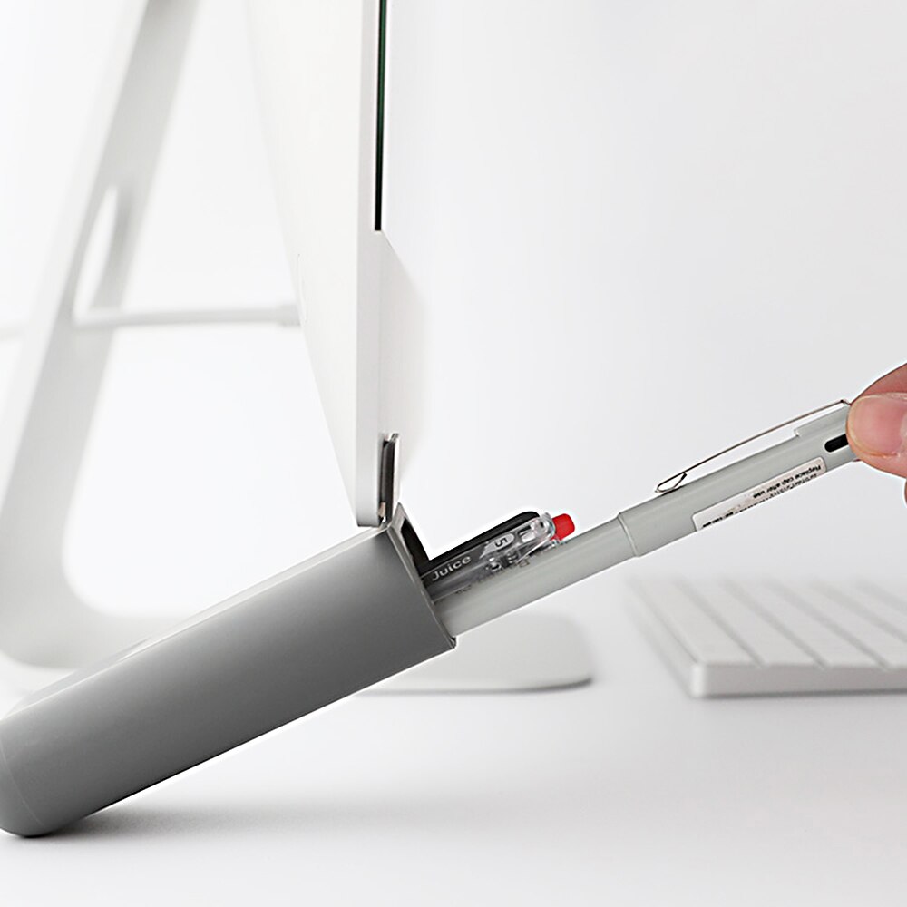 Pencil Holder Pen Case Adhesive Desktop Organizer Office Decor Container Pen Pencil Stationery Storage Holder