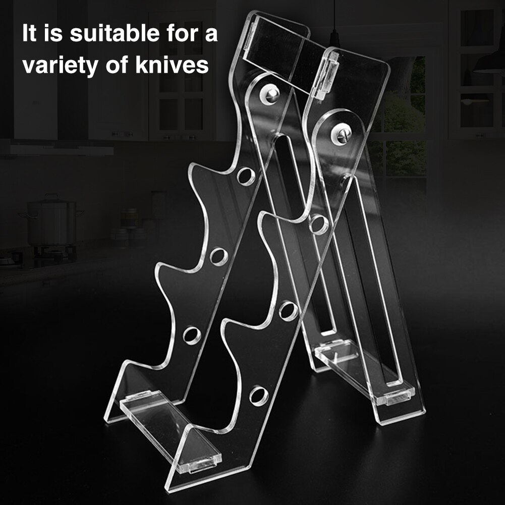 Home Office 3 Slot Acrylic Holder For Pen Transparent Multifunctional Horizontal Anti Slip Store Display Stand Kitchen