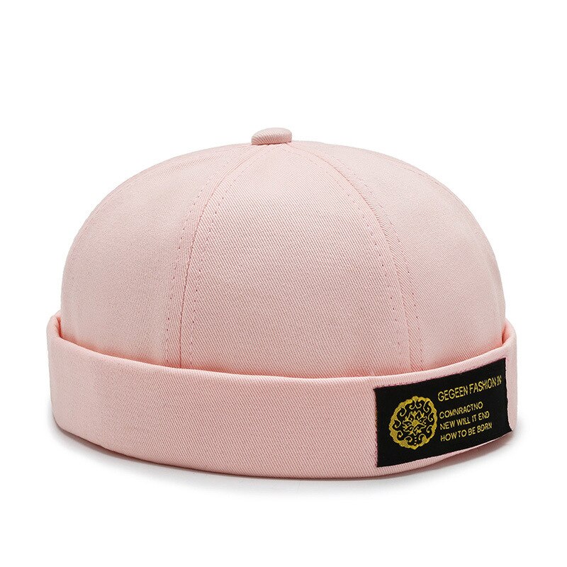 Novedad, sombrero casero de las cuatro estaciones, gorros hipster callejeros, gorra de cuero con dosel de hip hop, gorras universales para hombres y mujeres: Rosa