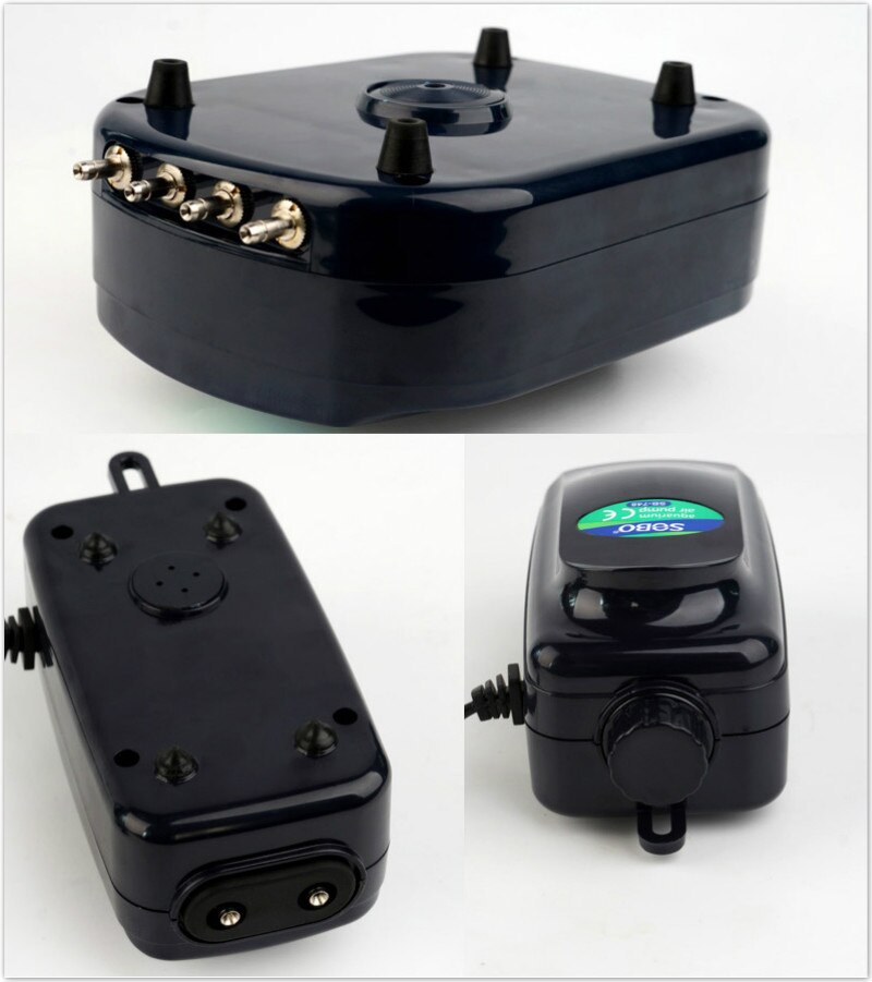 Powerful Silent Aquarium Mini Air Compressor Fish Tank Air Pump Adjustable Aquarium Oxygen Pump Aerator Air Bubble Maker Pump