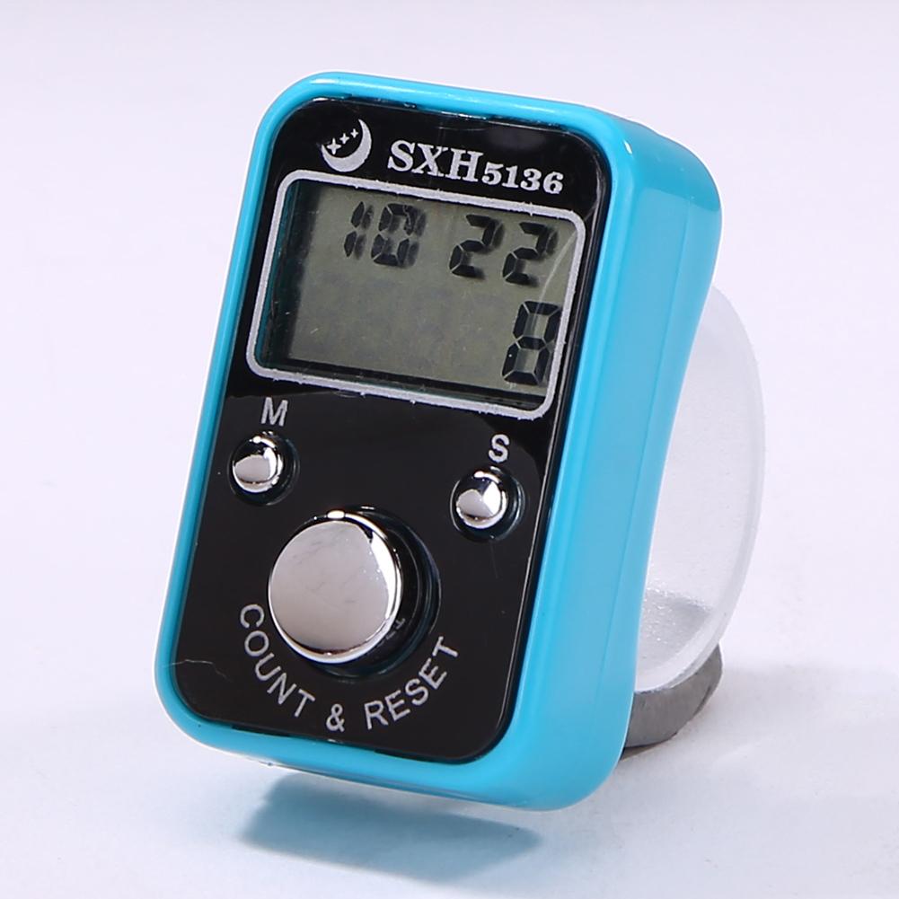 Mini Finger Rows Counter LCD Electronic Digital Tally Counter Stitch Marker And Row Finger Counting Timer Soccer Golf Counter