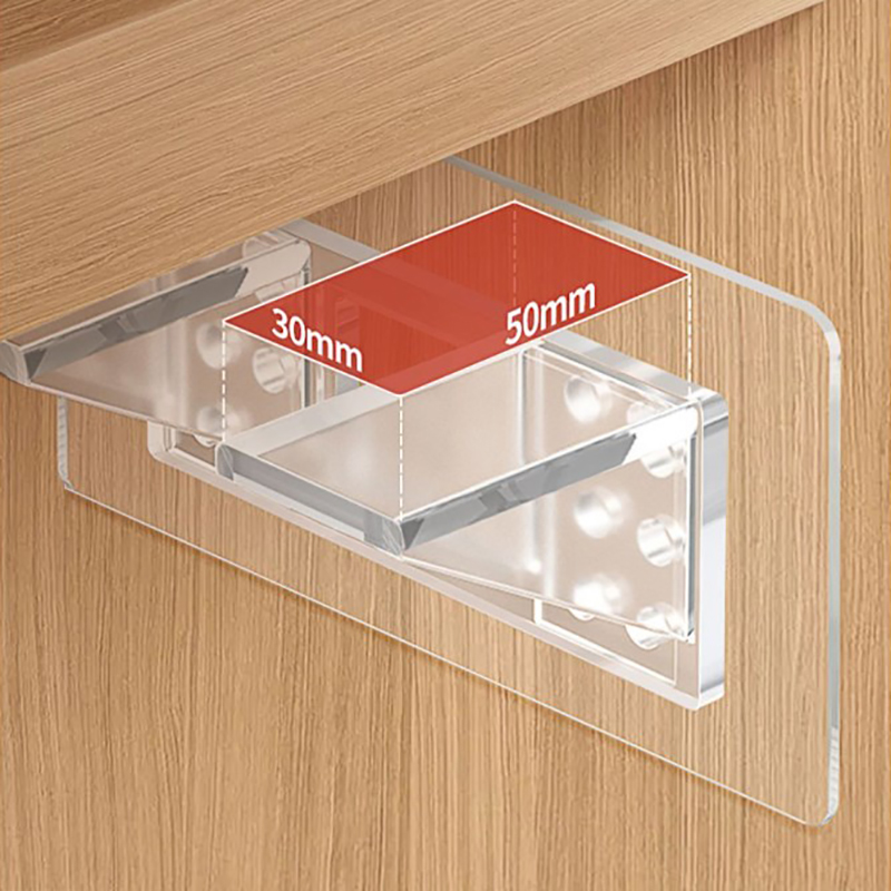 Support d'Étagère Adhésif pour Cuisine et Chambre à Coucher, 2 ou 4 Pièces