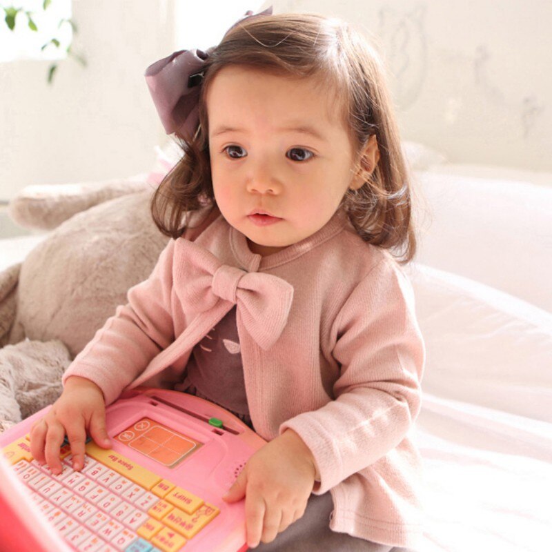 Herbst kinder jungen mädchen warme jacke freizeit jacke frühling Baby Baumwolle Bogen Schlepptau Dekoration Mantel