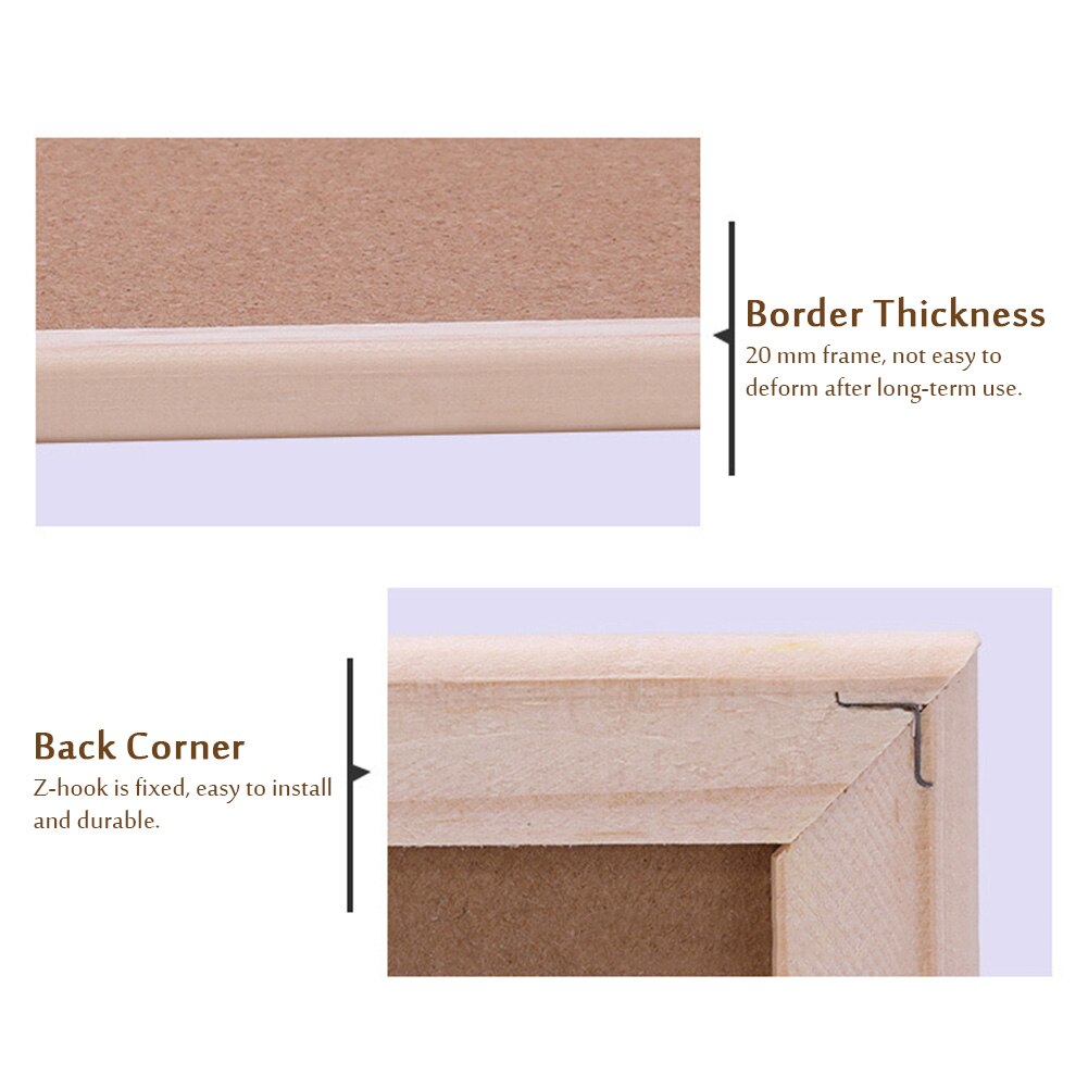 Cork Board Hanging Bulletin Kindergarten Pictures Background DIY Classroom Living Room Photo Display Message Wall With Frame