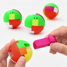 1pcs Puzzel Assembleren Ball Onderwijs Speelgoed Kinderen Cadeau Plastic Mini multi-color Bal Puzzel Speelgoed