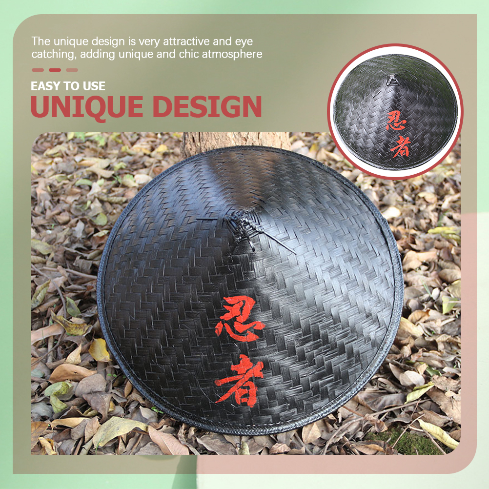 Ninja Hat Wide Samurai Japan Bamboo Rice Farmer Hats Beach Cone Japanese Conical Accessories Men Asian Vietnamese