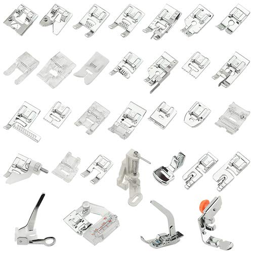 32 Delige Naaimachine Drukvoeten Kit - Complete Accessoireset Voor Singer, Brother En Meer