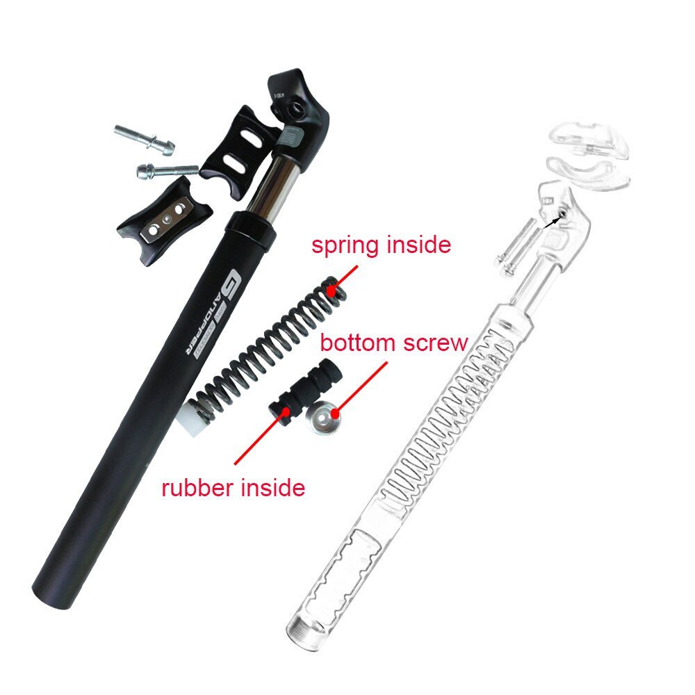 27,2 30,9 31,6 33,9 Rennrad Suspension Dämpfung Sattelstütze MTB stoßdämpfer Fahrrad Sattelstütze Shockstop Rohr mit Adapter Shim