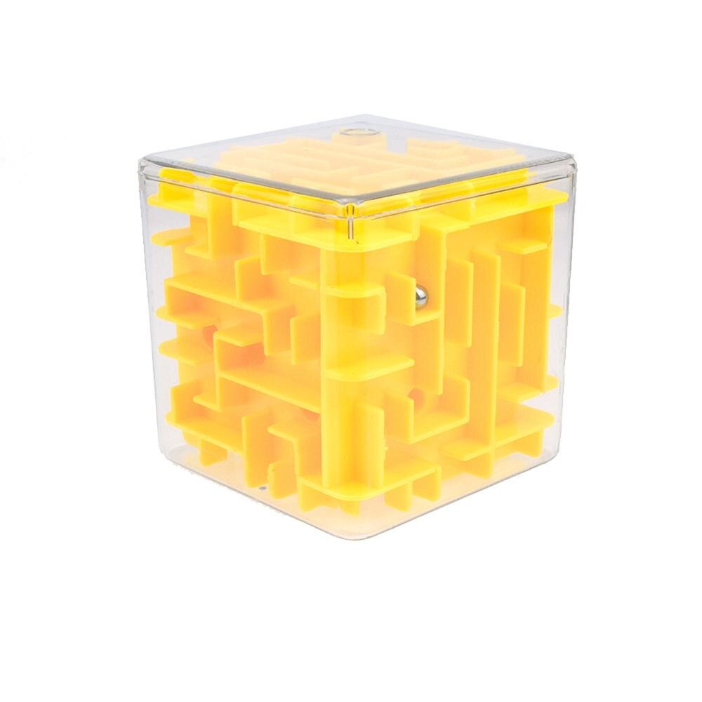 3D Cube Puzzle Maze Steel Ball Game Toys Case Box Fun Brain Game Toys For Children Intelligent Improve Hands-on/Balance Ability