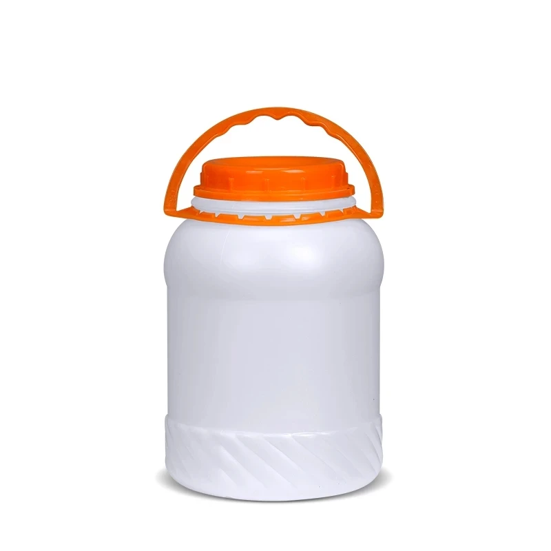Cubo de plástico vacío de 4L, 5L, 10L, con protector interior a prueba de fugas, contenedor de almacenamiento doméstico de grado alimenticio, , 1 Uds.