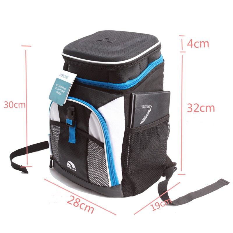 Mochila de pícnic de 12L, bolso de refrigeración para mantenimiento fresco, equipo de acampada, aventura al aire libre americana, gruesa, 5mm, aislante e impermeable