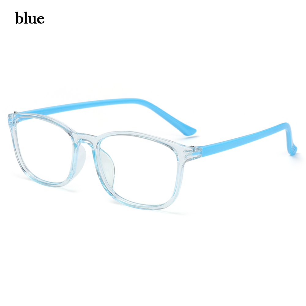 Children's Anti-blue Light Glasses Cute Ultra Light Frame Eyeglasses Kid Boy Girl Computer Online Class Glasses Eye Protection: blue