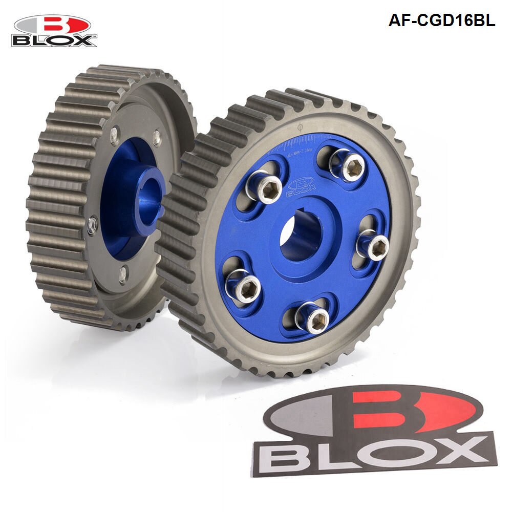 Blox-polea de marchas de leva ajustable, accesorio para Honda SOHC D15/D16 D-SERIES SOHC motor 88-97, entrada y AF-CGD16BL de escape, 2 unidades